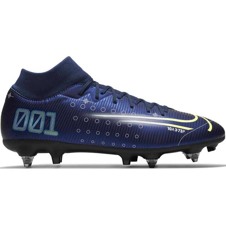 Calzado de fútbol Nike Mercurial Superfly 7 Academy Mds Sg Pro Ac CK0014 401 azul marino azul marino
