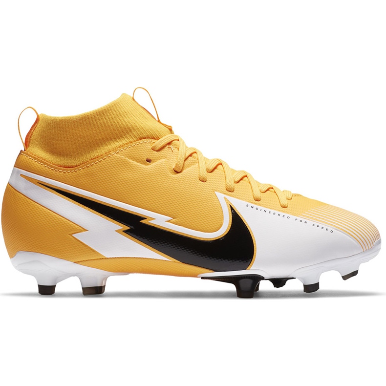Calzado de fútbol Nike Mercurial Superfly 7 Academy FG / MG Junior AT8120 801 naranja