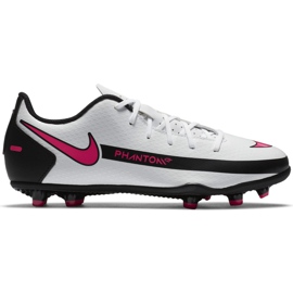 Zapatillas de fútbol Nike Jr Phantom Gt Club FG / MG CK8479 160 blanco multicolor