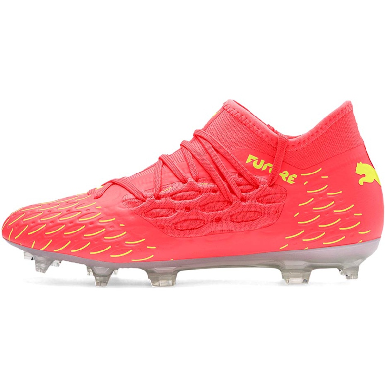 Botas de fútbol Puma Future 5.3 Netfit Osg Fg Ag 105947 01 para niños amarillo