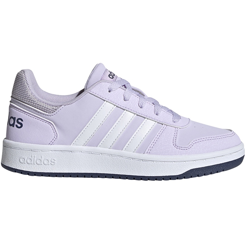 Zapatillas adidas Hoops 2.0 K violeta claro EG9075 para niños