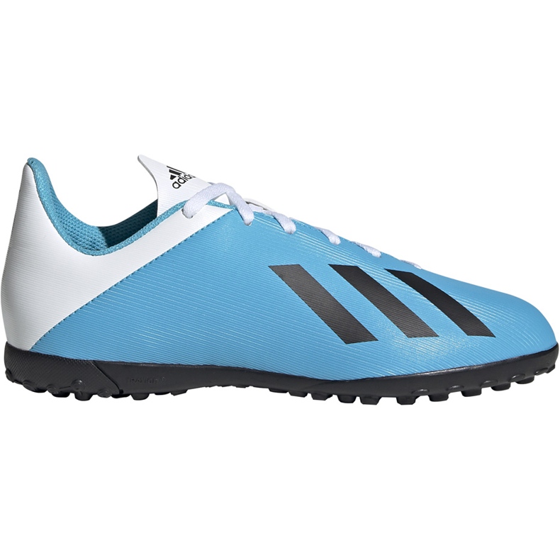 Botas de fútbol Adidas X 19.4 Tf Junior azul y blanco F35347 multicolor