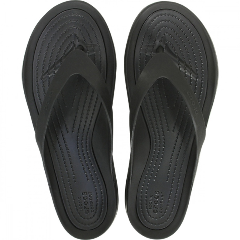 Crocs Swiftwater Flip W negro 204974060