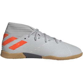 Adidas Nemeziz 19.3 In Jr zapatos de fútbol grises EF8304