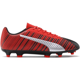 Botas de fútbol Puma One 5.4 Fg Ag rojo-negro 105605 01 multicolor