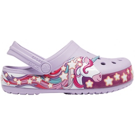 Crocs para niños FunLab Unicorn Band Cg K violeta 206270530 púrpura