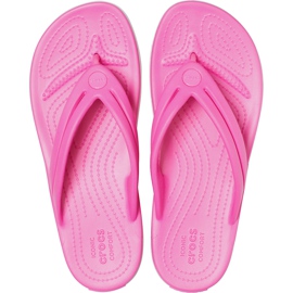 Pantuflas de mujer Crocs Crocband Flip W rosa 206100 6QQ rosado