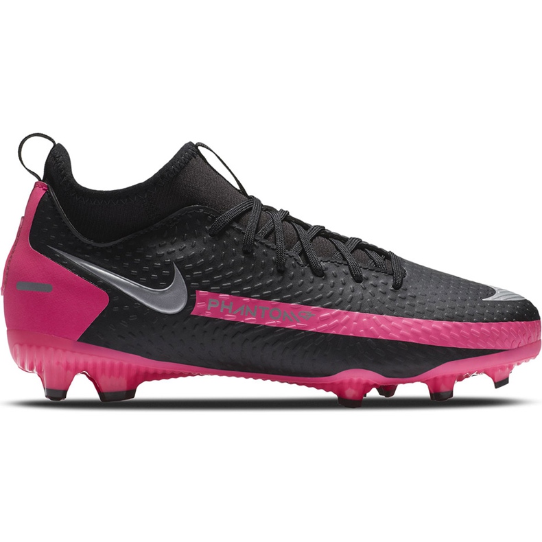Zapatillas de fútbol Nike Phantom Gt Academy Df FG / MG Junior CW6694 006 negro negro