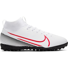 Calzado de fútbol Nike Mercurial Superfly 7 Academy Tf Jr AT8143 160 multicolor blanco