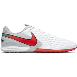Calzado de fútbol Nike Tiempo Legend 8 Academy M Tf AT6100 163 blanco