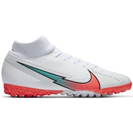 Calzado de fútbol Nike Mercurial Superfly 7 Academy M Tf AT7978 163 blanco Calzado de fútbol Nike Mercurial Superfly 7 Academy M Tf AT7978 163 blanco