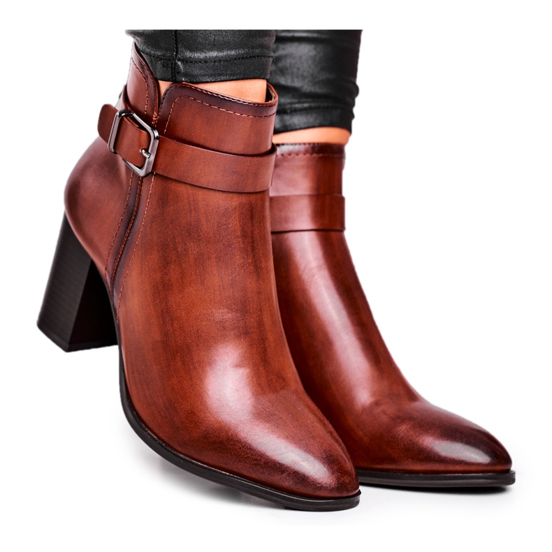 Botas De Mujer Con Tacón Alto Sergio Leone Marrón BT509