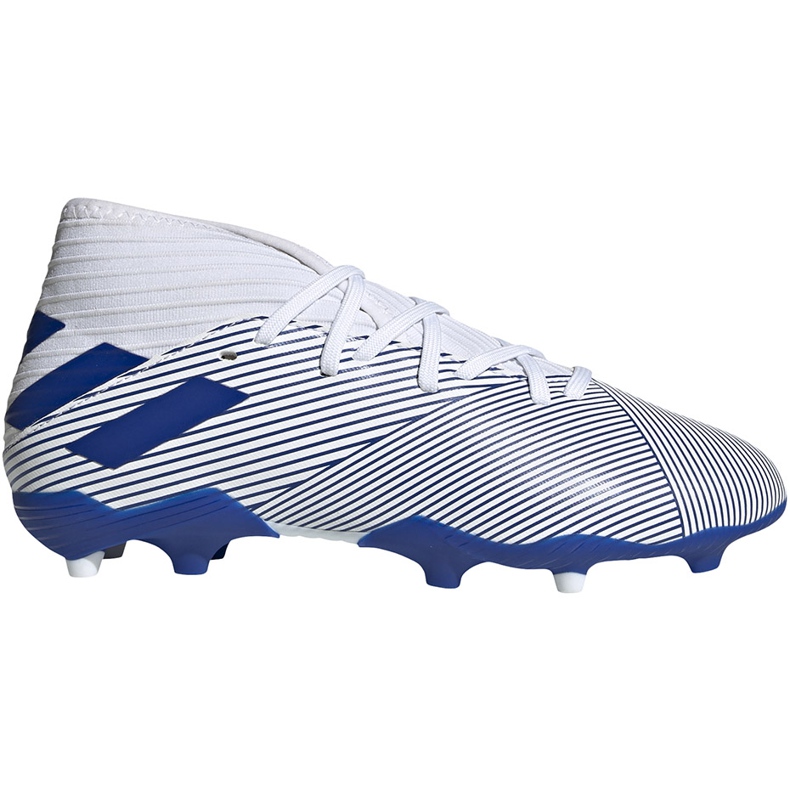 Las botas de fútbol adidas Nemeziz 19.3 Fg Jr EG7245 gris plata