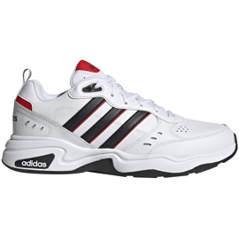 Zapatillas hombre adidas Strutter blancas y negras EG2655 blanco negro rojo