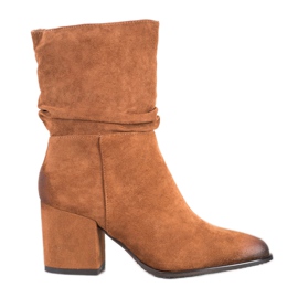 Botas VINCEZA camel marrón multicolor