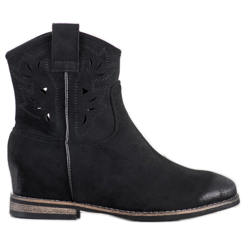 Vinceza botas camperas con cuña Vincez negro