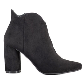 Filippo Botas de gamuza con estilo negro
