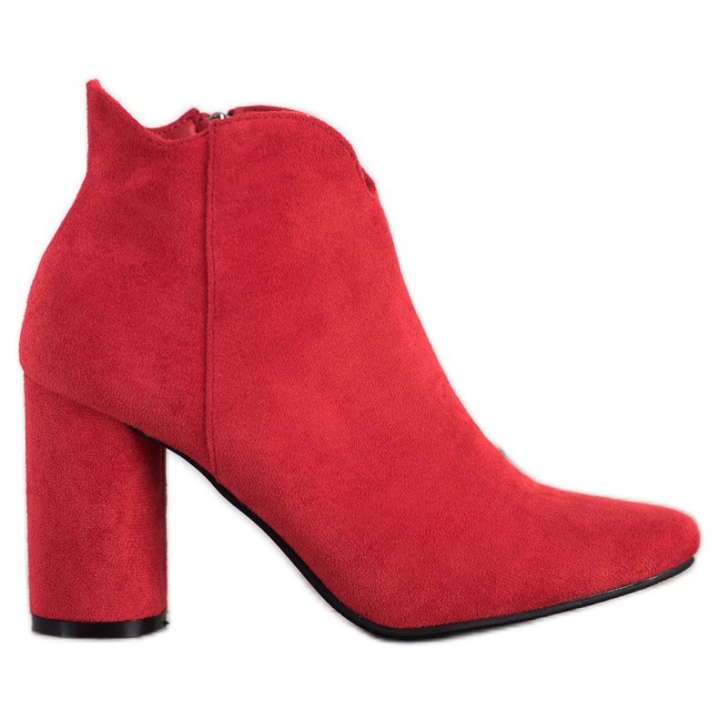 Filippo Botas de gamuza con estilo rojo