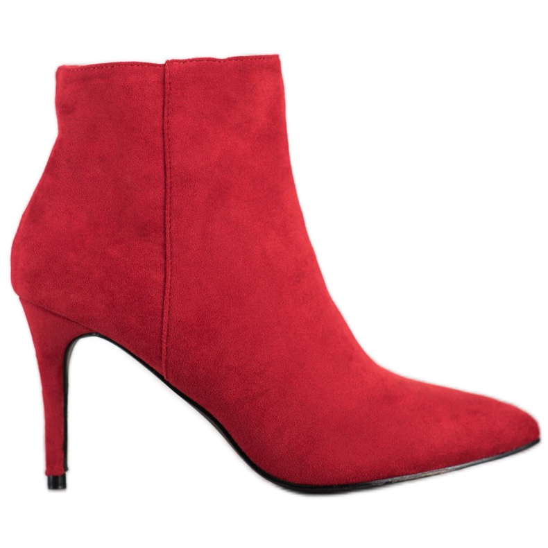 Sweet Shoes Botas de gamuza sexy rojo