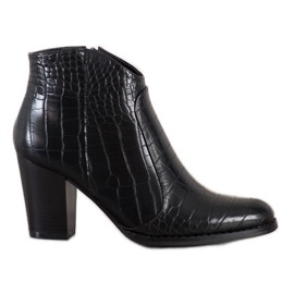 Filippo Botas de moda estampado de serpiente negro