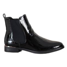 Filippo Botines chelsea lacados negros