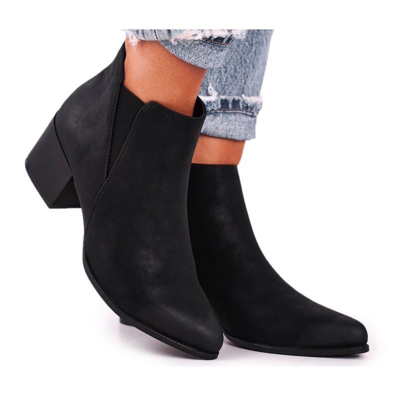Botas Mujer Sergio Leone Jodhpur boots Eco Nubuck Black BT621 negro