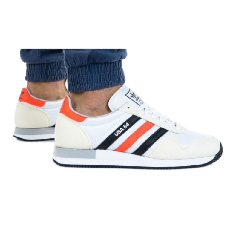 Zapatillas Adidas Usa 84 M FX9327 blanco negro naranja