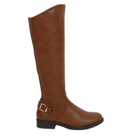 Botas camel de mujer H9208 Camel marrón