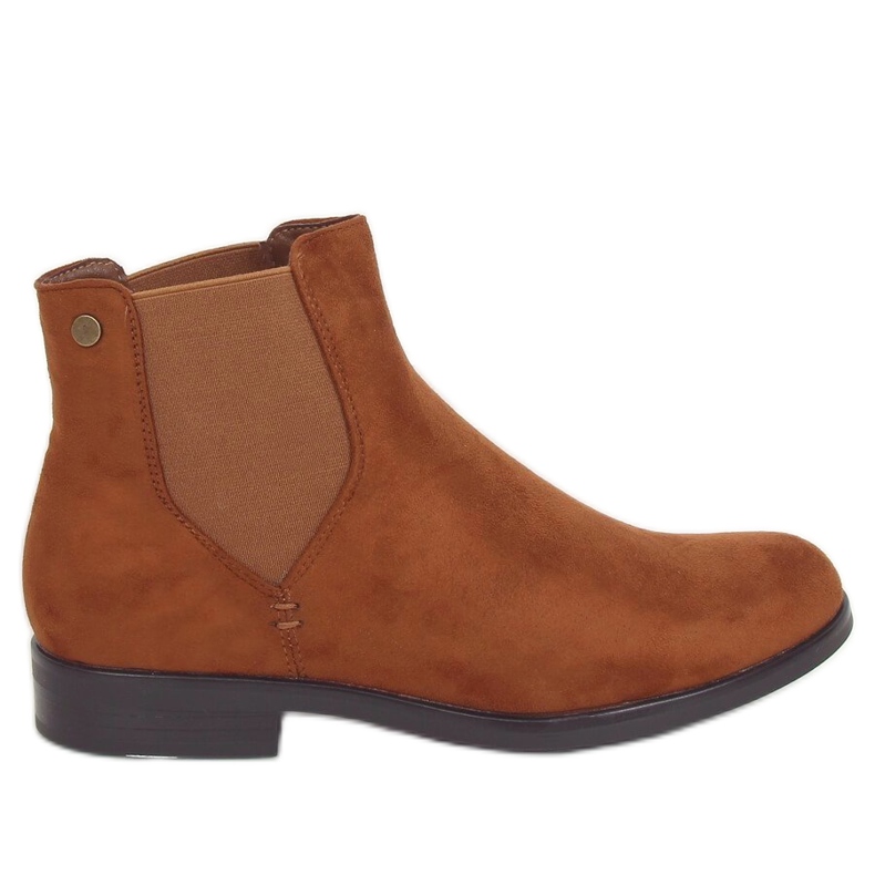 Camel 8B957 Botas Chelsea de mujer Camel marrón