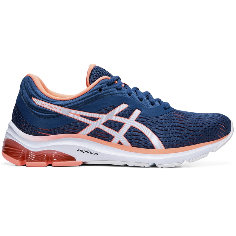 Zapatillas de mujer Asics Gel-Pulse azul marino-melocotón 1012A467 401 naranja