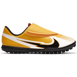 Zapatos de fútbol Nike Mercurial Vapor 13 Club Tf PS (V) Junior AT8178 801 naranja amarillo amarillo