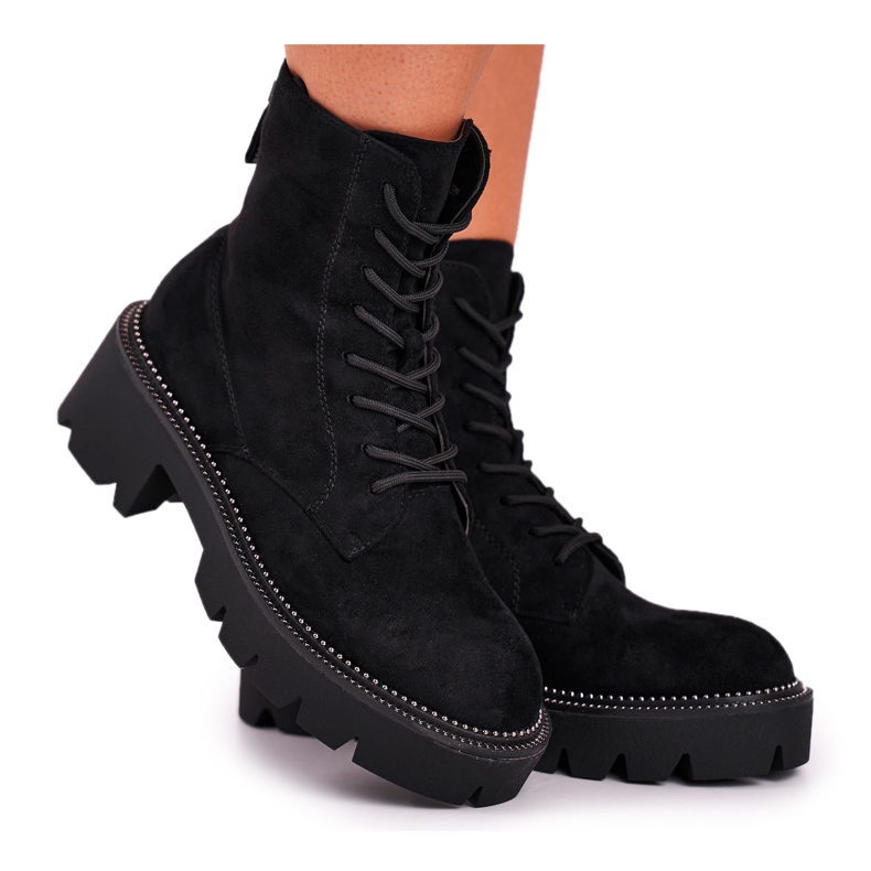 PS1 Botas de Mujer Ante Negra Malawi negro