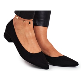 SEA Bailarinas negras de ante para mujer Elivia negro