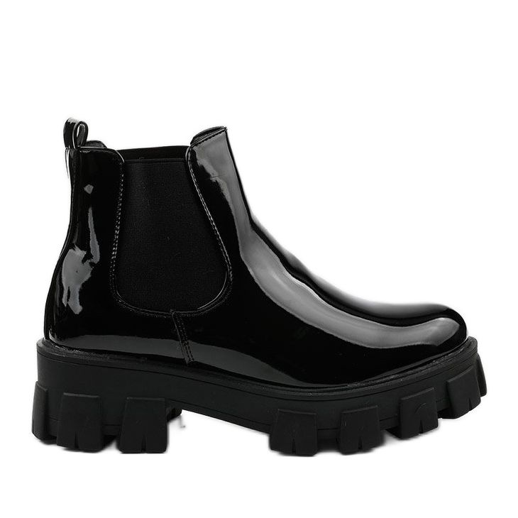 Botas negras en la plataforma Lilney NC1086 negro