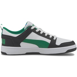 Zapatillas Puma Rebound LayUp Lo Sl blanco-negro-verde 369866 12 Zapatillas Puma Rebound LayUp Lo Sl blanco-negro-verde 369866 12