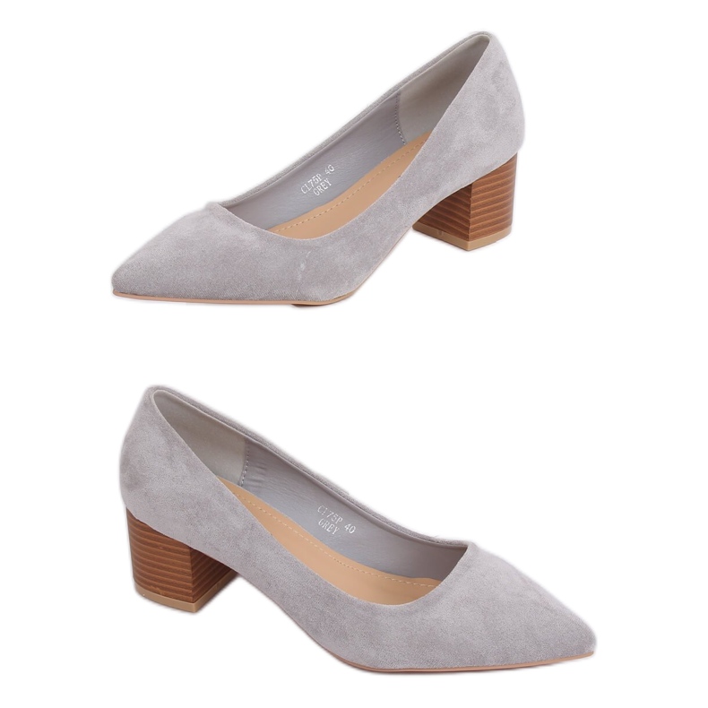Salón con tacones de madera gris CL75P Gris Ii Género Salón con tacones de madera gris CL75P Gris Ii Género