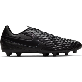 Zapatillas de fútbol Nike Tiempo Legend 8 Club FG / MG AT6107 010 negro negro