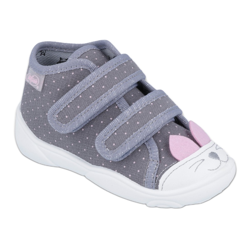 Calzado infantil befado 212P059 rosado gris