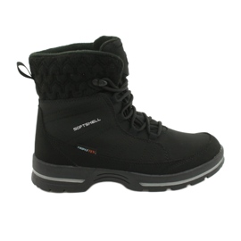 Botas de nieve softshell con membrana American Club SN02 / 20 negro