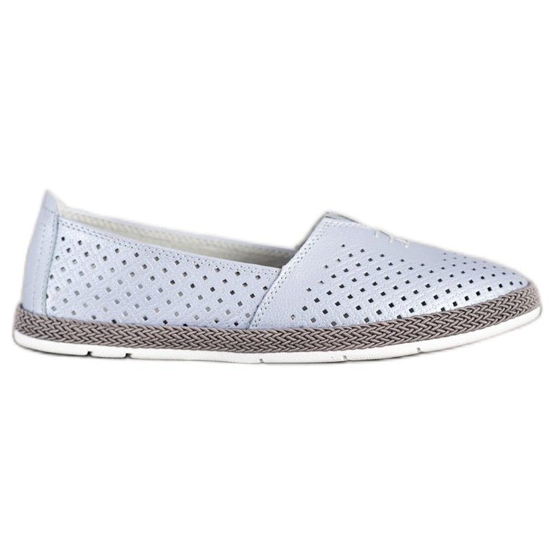 Zapatillas de piel sin cordones VINCEZA azul