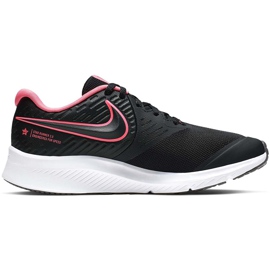 Zapatillas Nike Star Runner 2 para niños negro y rosa AQ3542 002 rosado