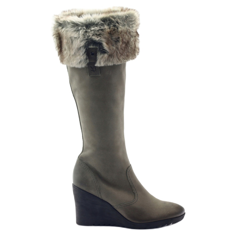 Botas Caprice de Piel con Piel 25607 gris