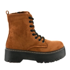 Botas cataela de ante marrón con cordones