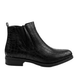 Botas negras con cremallera de Chesser negro