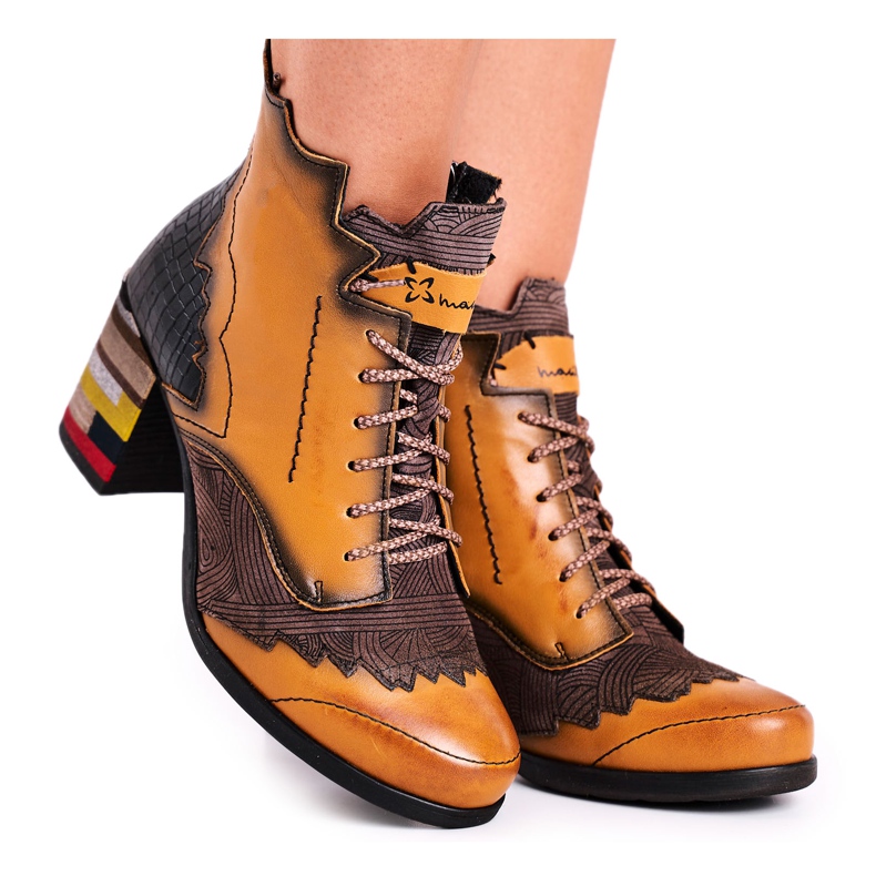 Botas Mujer Piel Maciejka Amarillo 03190-07 marrón Botas Mujer Piel Maciejka Amarillo 03190-07 marrón