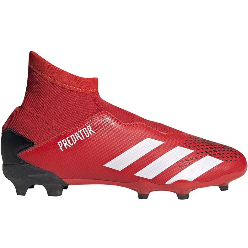 Botas de fútbol adidas Predator 20.3 Ll Fg Jr EF1907 negro rojo rojo