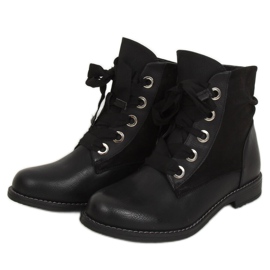 Botas negras con cordones 3103 Black negro