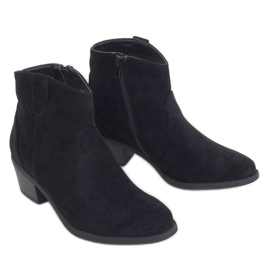 Negro Botas de tacón bajo negro 99-63 Negro Negro Botas de tacón bajo negro 99-63 Negro