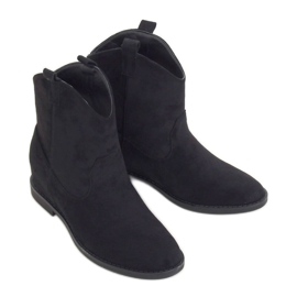 Botas de vaquero con cuña oculta negro J936 Negro