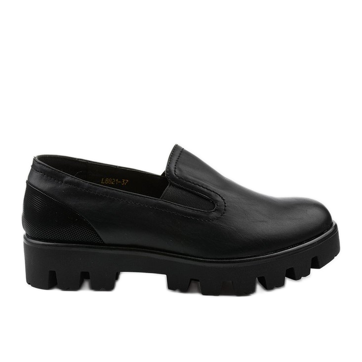 Zapatos sin cordones de mujer Black Crash negro